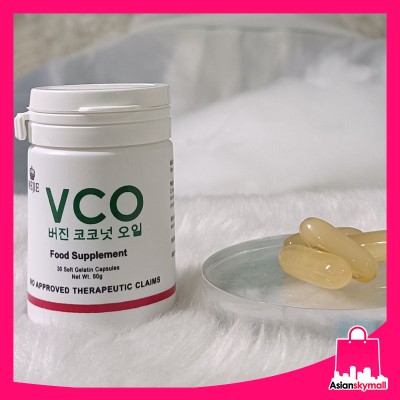 MEJIE Virgin Coconut Oil (VCO) Food Supplement 30 Soft Gelatin Capsules 60g 1000mg